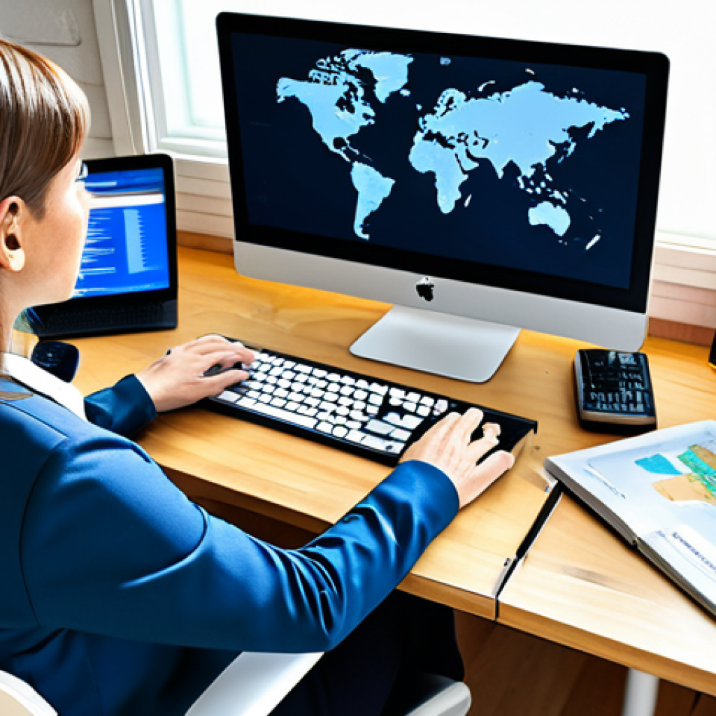 **

A professional translator working at a modern desk, surrounded by books and a computer with CAT tool software on the screen. She is fully clothed in a modest business casual outfit. The background shows a bright and organized home office with a world map. Perfect anatomy, correct proportions, well-formed hands, proper finger count, natural pose, safe for work, appropriate content, fully clothed, professional.

**