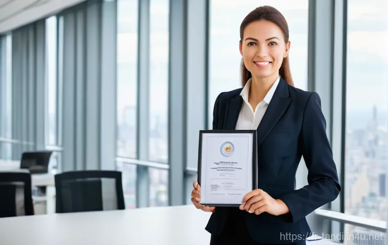 통번역사 자격증 종류 - **Professional Translator/Interpreter Gaining Official Recognition**
    "A sophisticated, professio...